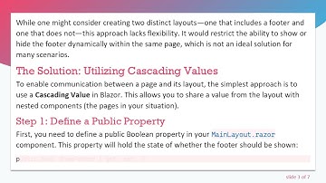 How to Pass a Value from a Page to the Layout in Blazor