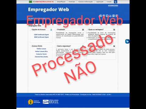 Como consultar Benefício Emergencial - Suspensão do contrato de trabalho não processa.