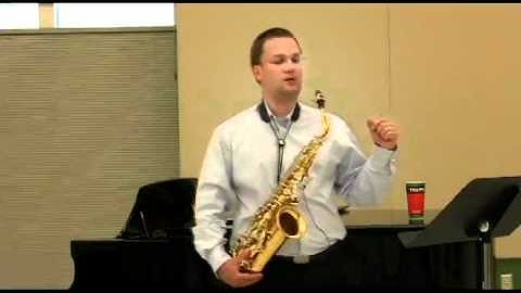 Saxophone 9 Troubleshooting High Notes Not Speaking