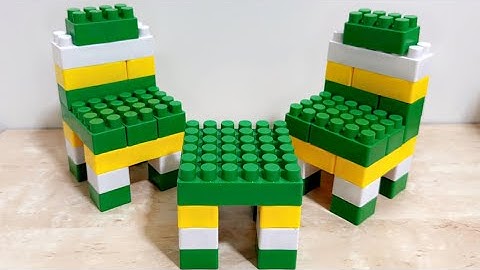 How to build a table+ chair with building blocks#video #satisfying #lego #funbuildingblocks
