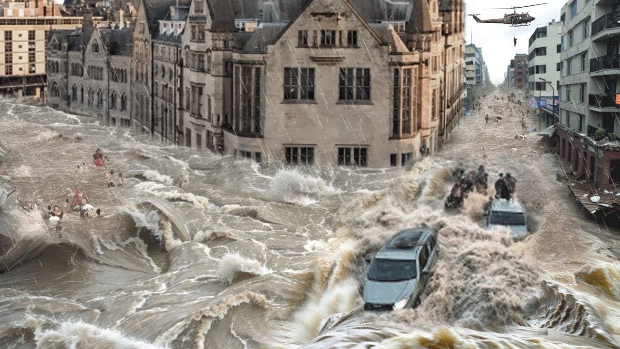 2 минуты назад на Сицилии, Италия! Сильные штормы и внезапные наводнения обрушились на города.