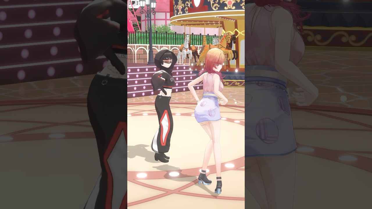 【#踊ってみた】 こより先輩のWAO!!を黒子ちゃんと真面目に踊ってみた！！！【#hololive #shorts 】