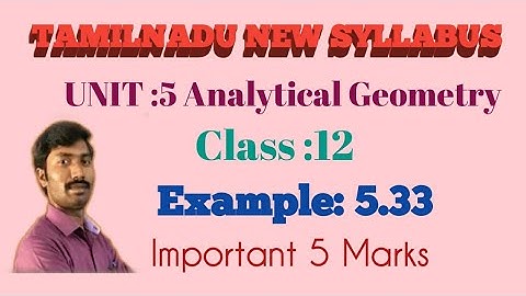 Class12/analytical geometry/example 5.33