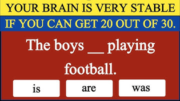 Mixed English Grammar Quiz | 30 Questions with Answers | Test Your Grammar Skills