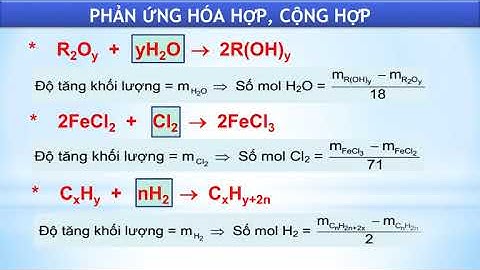 Công thức tăng giảm khối lượng hóa học năm 2024