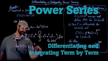 Differentiating and Integrating Power Series