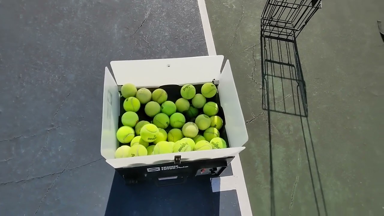 MPTC Tennis Tutor ProLite Usage Examples and Warnings - YouTube