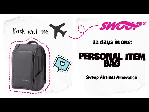 âœˆ Â¿CÃ³mo empacar ligero? - Light packing - Articulo Personal - Personal Item Swoop Airlines âœˆ