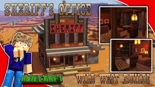 Minecraft Sheriffs Office TUTORIAL- How to build a Sheriff's office - Minecraft Wild West Builds screenshot 5