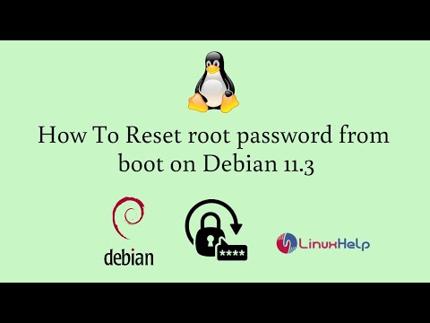 How to reset root password from boot on Debian 11.3