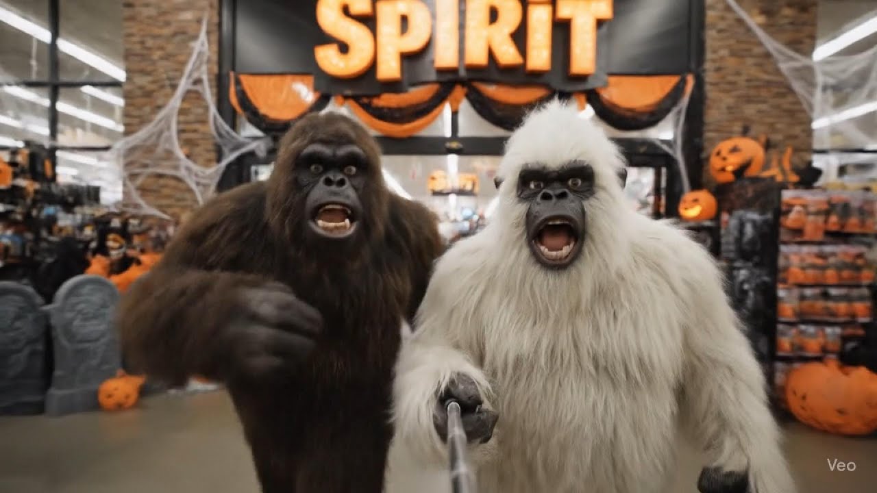 Bigfoot & Yeti Vlog - We Got Trapped in a Haunted Spirit Halloween