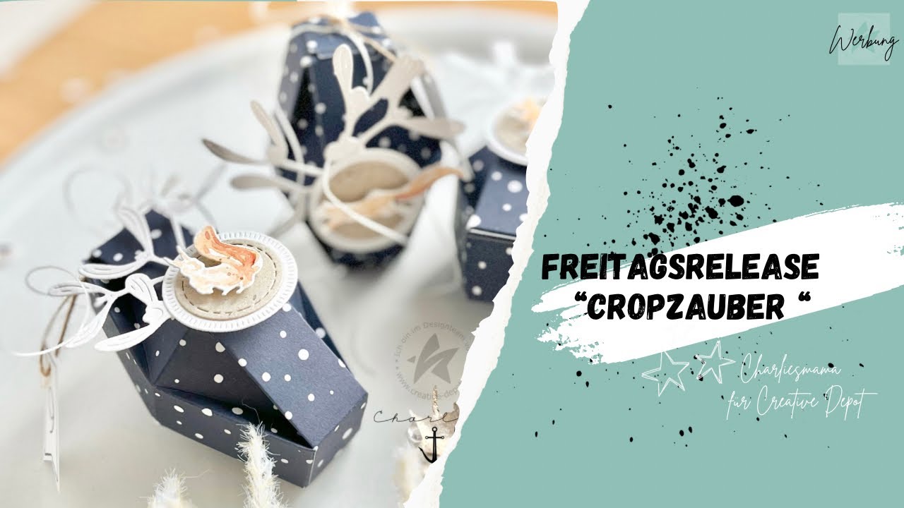 Freitagsrelease bei Creative Depot „Cropzauber“ | Graupappeschachtel | Rautenbox