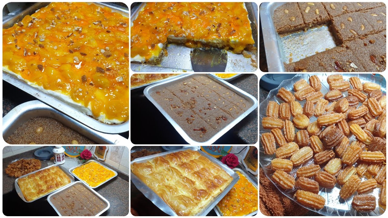 المشكل الشرقي النهاردة خطير 🚫كنافة كريمة ومانجة &مشبك سوري&جلاش بكريمة الشهد&بسبوسة وقطايف