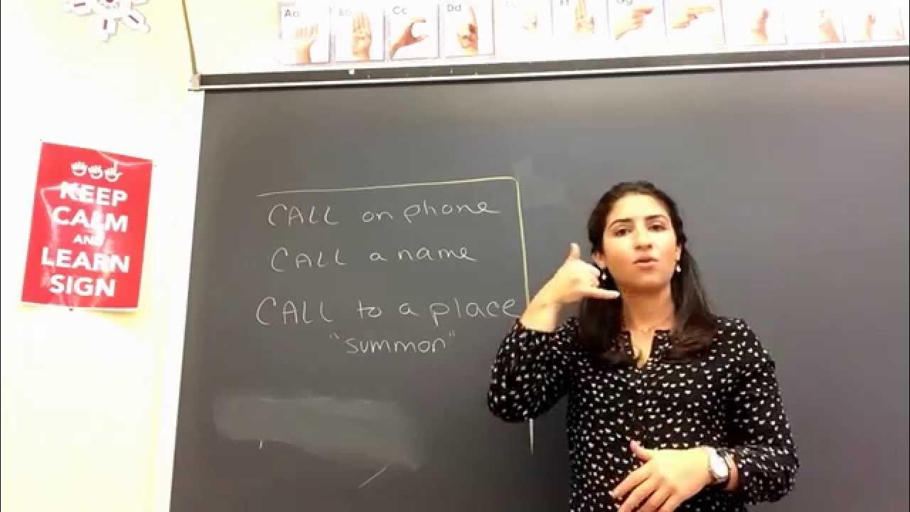 Learn to Sign Three meanings of "CALL" in ASL (OneMin Fix) YouTube