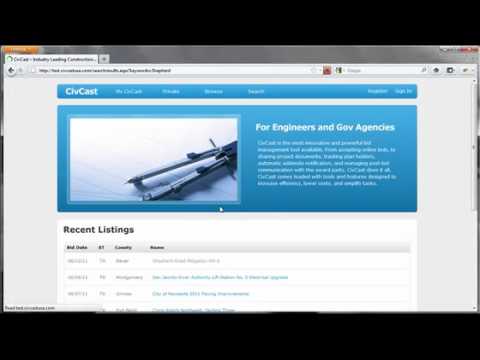 How do I find projects on CivCast? - YouTube