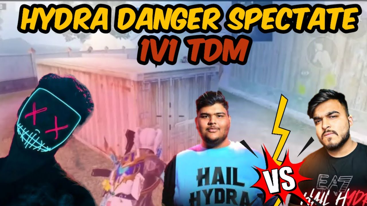 HYDRA DANGER SPECTATE MASTI VS DARPAN 1V1 TDM CHALLENGE BGMI - YouTube