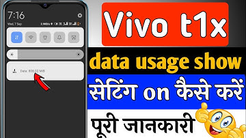 Vivo t1x data usage status setting |vivo t1x me data usage setting kaise kare