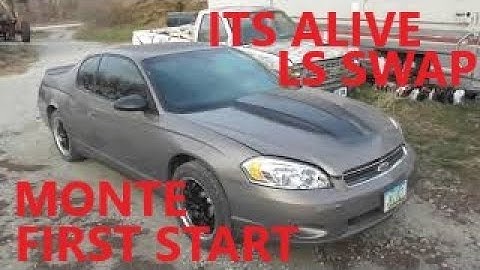 first start LS v8 swapped 06 monte carlo fwd to rwd conversion project frankenstien 20