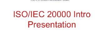 ISO IEC 20000 Introduction Toolkit