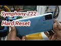 symphony z22 hard reset