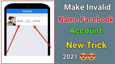 how to make invalid name id on facebook| how to make invalid facebook account| invalid name account