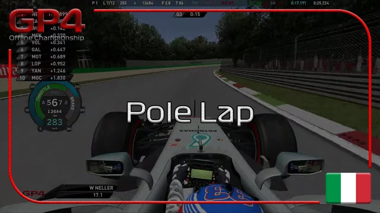 GP4 Offline Championship Season 2017: Will Neller's Monza Pole Lap
