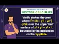 (V19-M4) LAQ-12: Verify stokes theorem where f ⃗=(2x-y)ı ˆ-yz^2 ȷ ˆ-y^2 zk ˆ over the ......