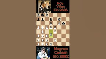 Magnus Carlsen vs Hou Yifan #chess 1004