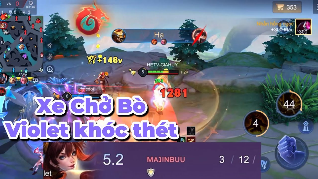 Cười VL Xe Chở Bò Húc Cho Violet lên bờ xuống ruộng Siêu Khắm Bựa bay luôn 4ut| Liên Quân Troll |