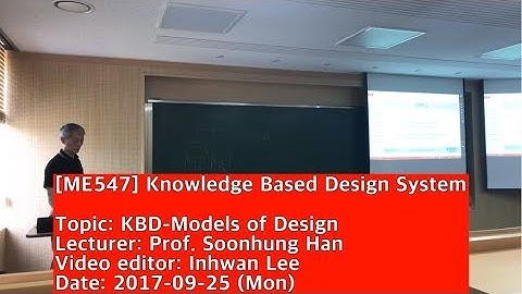 170925 Knowledge Based Design System : KDB-Models of Design