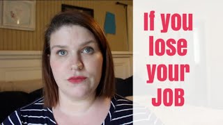 What to do if you lose your job