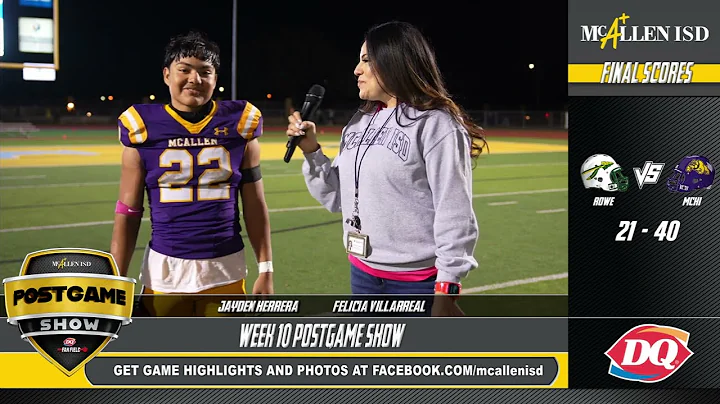 Post Game Show with Felicia Villarreal -Rowe HS VS...