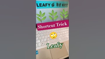 Leafy 🌿 shortcut Symbol Key MS WORD #shorts #ytshorts #computertips #trick #computer #timesavingtips