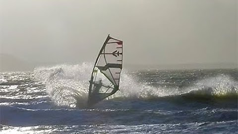 Cold Hawaii Inland session, Windsurf Video from Denmark Mors Cold Hawaii,log 12.March.2020