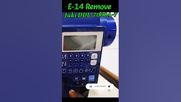 How to remove Error -14 Juki ddl-7000a-7#machine #viralvideo