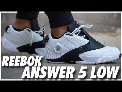 reebok answer 5 on feet