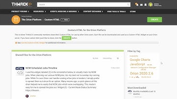 How to Import/Export Orion Custom HTML Widgets