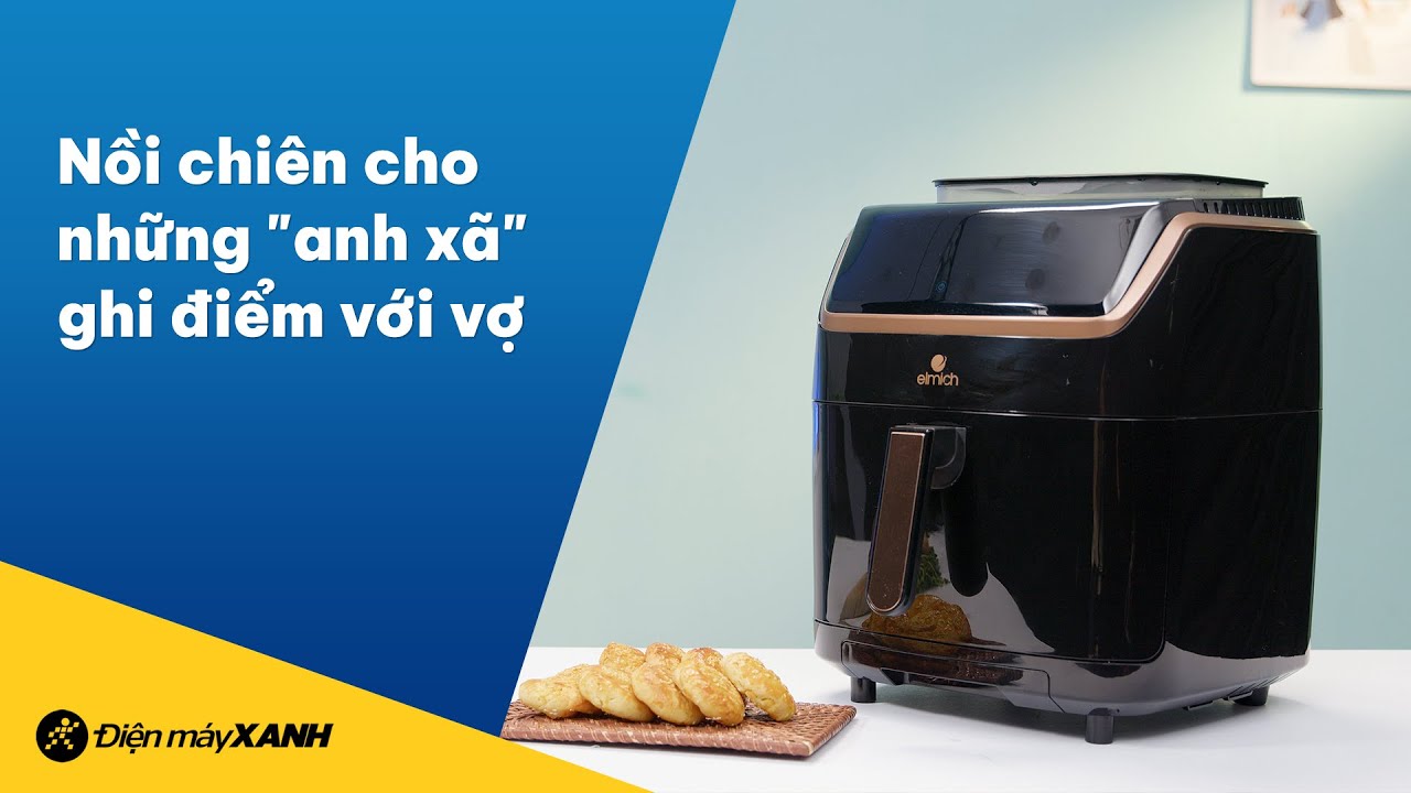 Nồi chiên không dầu hơi nước Elmich: lựa chọn cho các 