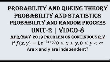 2 DIMENSIONAL CONTINUOUS RANDOM VARIABLES WITH VARIABLE LIMITS | PQT, PRP, P&S UNIT-2 | VIDEO-8