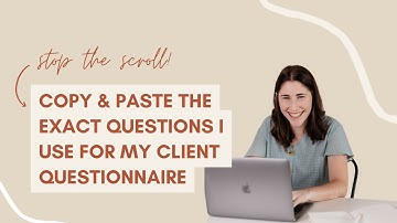 Copy and paste the EXACT questions I use for my client questionnaire (+ Dubsado tutorial)