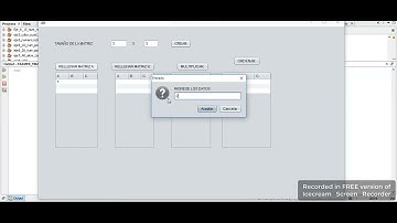 Como hacer una multiplicacion de matriz en java usando jframe