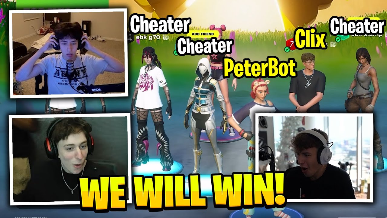 What happens when Zenn PeterBot Clix VS 3 CHEATERS