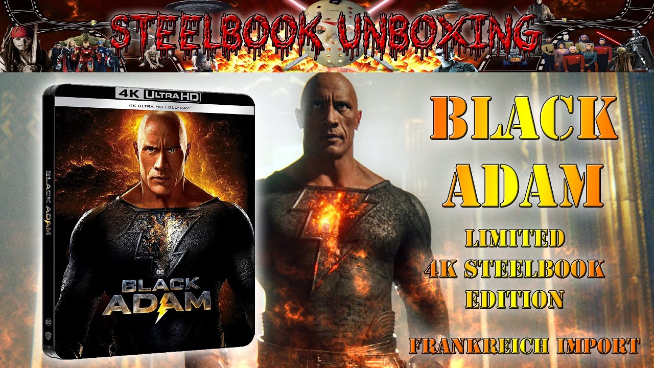 Unboxing - BLACK ADAM - 4K Steelbook - Frankreich Import - YouTube Unboxing - BLACK ADAM - 4K Steelbook - Frankreich Import - YouTube