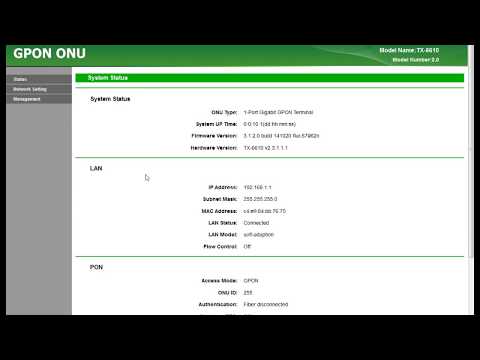 Configuring ONT TP-LINK TX-6610