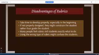 Rubrics Instructor Perspective
