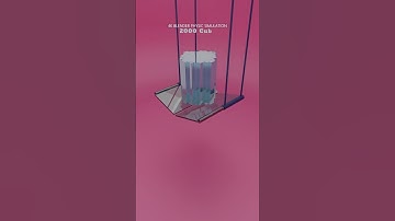 Satisfying blender Animation with Falling Metal Cube!