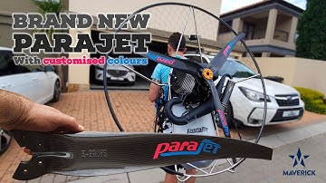 New Parajet Maverick Paramotor with custom colours