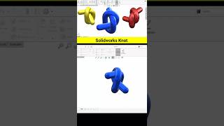 How to Design Knot in Solidworks #solidworks #shorts #design