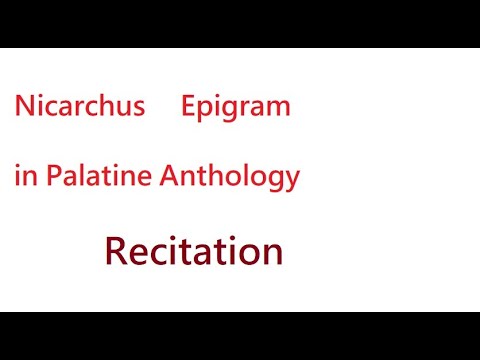 Nicarchus Epigram in