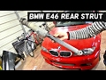 BMW E46 REAR STRUT SHOCK REMOVAL REPLACEMENT  316i 318i 320i 323i 325i 328i 330i 318d 320d 330d